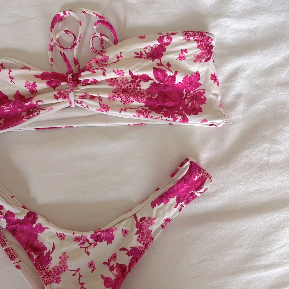 Frankie’s Bikinis Floral Bikini Set
